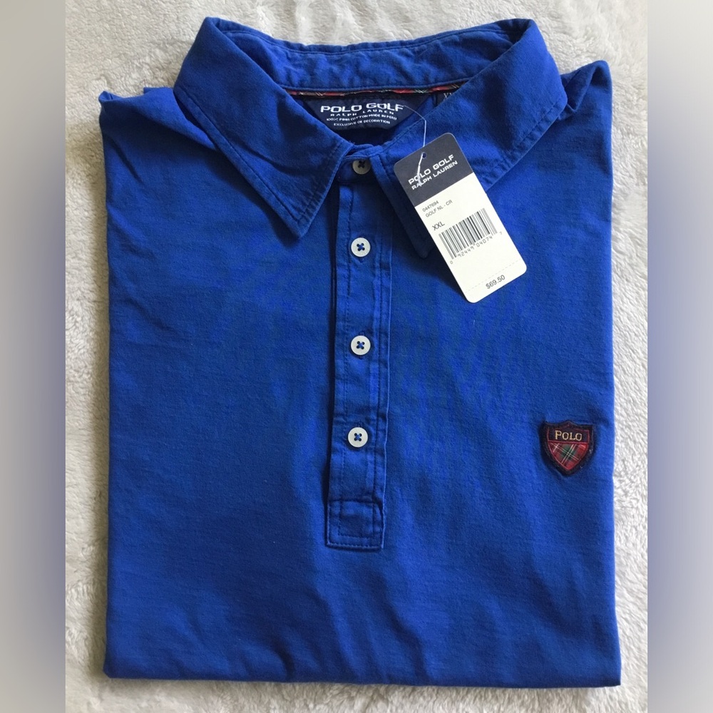 CUSTOM - Polo by Ralph Lauren Golf Cape Cod Blue Polo Golf Shirt with Navy Pony